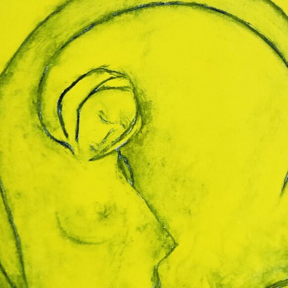 Art Print Nude Filled With Light Charleston SC Artist Signed Helen Duckworth Y2K - Picture 3 of 14